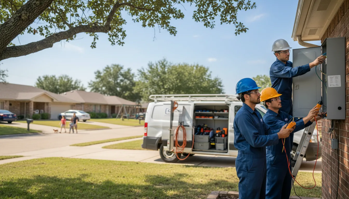 Certified electrician providing emergency electrical services in Bixby, OK